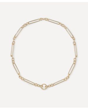 Lucy Delius Jewellery 14Ct Trombone Chain Necklace - Natural
