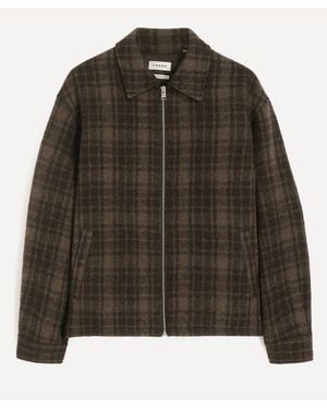 FRAME Padded Tweed Jacket - Brown