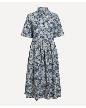 Liberty Tana Reborn Gallery Shirdress - Blue