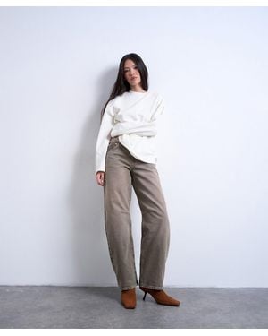 TOPSHOP Barrel Jeans - White
