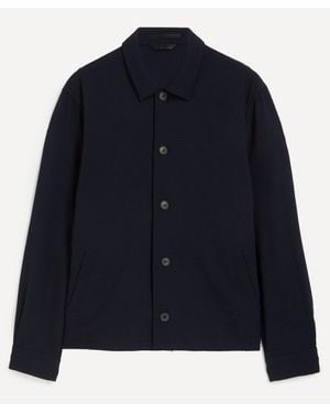 Sunspel Lightweight Travel Wool Blazer - Blue