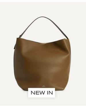 TOTEME Belted Leather Tote - Natural