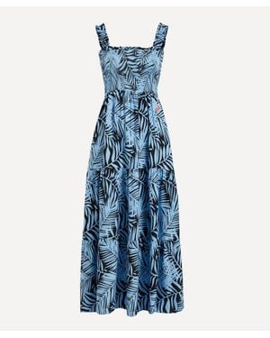 Scamp & Dude And Tropical Maxi-Sundress - Blue