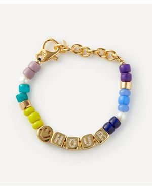 Joolz by Martha Calvo 14Ct-Plated Happy Hour Bracelet - Blue