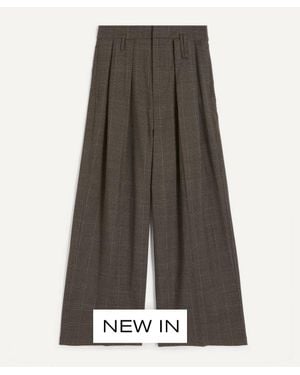 Simone Rocha Peeling Waist Wide-Leg Pants - Gray