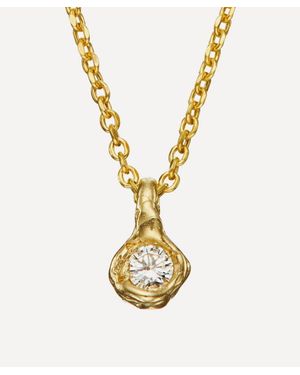 Ellis Mhairi Cameron 14Ct Brilliant Cut Diamond Nugget Pendant Necklace - Metallic