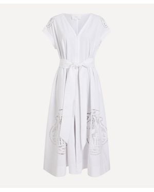 Clea Gregori Midi Dress - White