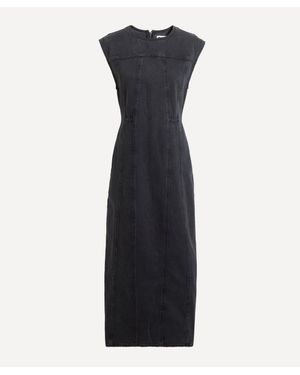 Dala Open Back Column Dress - Blue