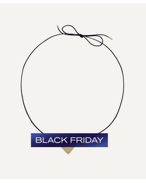 Joolz by Martha Calvo 14Ct-Plated Amor Cord Necklace - Blue