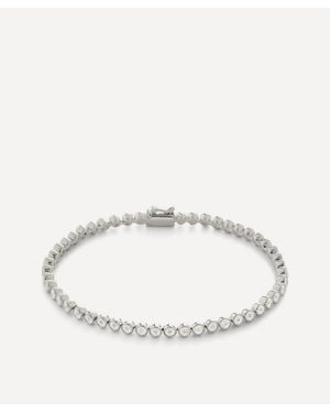 Monica Vinader Sterling Diamond Essential Tennis Bracelet - Natural