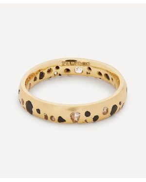 Polly Wales 18Ct And Sapphire Confetti Ring - Metallic