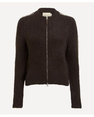 Paloma Wool Grand Slam Zip Knitted Cardigan - Black