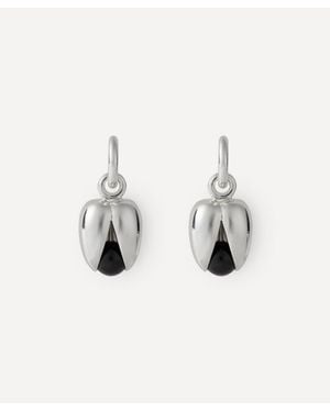 Annika Inez Sterling Small Open Pod Drop Earrings - Natural