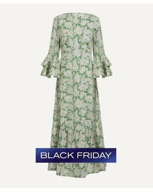 Liberty Tana Lawn Cotton Gala Dress - Green