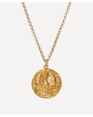 Alighieri 24Ct-Plated Reader Of The Sea Pendant Necklace - Metallic