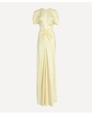 Victoria Beckham Isabella Satin Gown - Metallic