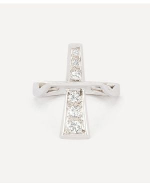 Kojis 18Ct Modernist Diamond Ring - White