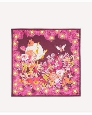 Liberty Sunset Jungle Silk Scarf 140 - Pink