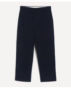 Norse Projects Norse Standard Wide Chino Trousers - Blue