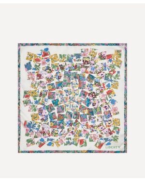 Liberty Grayson Perry For Shirley Smith 45X45 Silk Scarf in Red | Lyst