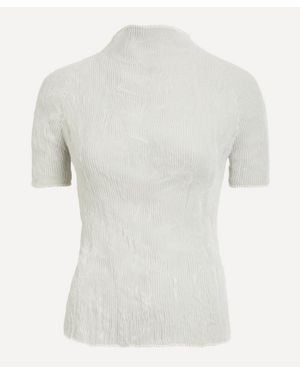 Issey Miyake Chiffon Twist Top - White