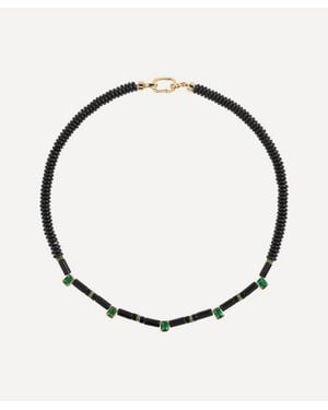 Joolz by Martha Calvo 14Ct-Plated Noir Bead Necklace - Metallic
