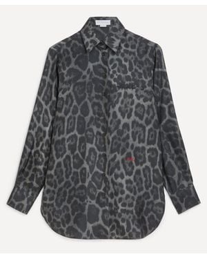 Stella McCartney Oversized Leopard Shirt - Grey