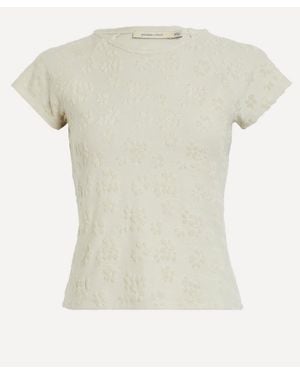 Paloma Wool Fabri Floral Jacquard Top - White