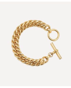 Tilly Sveaas 18Ct-Plated Medium Curb Chain Bracelet - Metallic