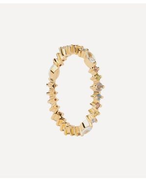 Pdpaola 18Ct-Plated Lotus Ring - Metallic