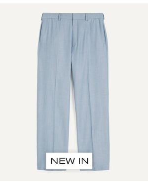 Paul Smith Wool-Viscose Pants - Blue