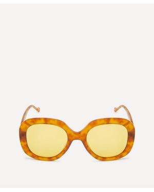 Liberty Oversized 70S Square Sunglasses - Yellow