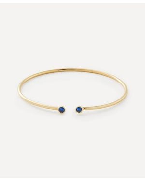 Liberty 18Ct Riviere Nano Sapphire Cuff Bracelet - Natural