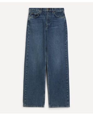 Rag & Bone Shea Relaxed Straight Jeans - Blue