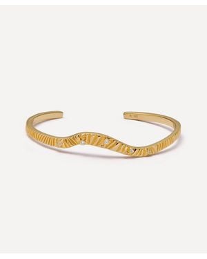 Astley Clarke 18Ct-Plated Vermeil Raye Cuff Bracelet - Metallic
