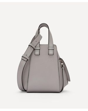 Loewe Women's Hammock Compact Leather Bag - Gray