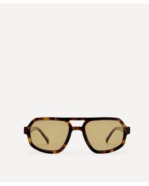 Luv Lou Banks Aviator Sunglasses - Natural