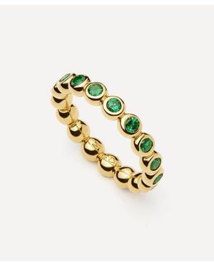 Missoma 18Ct-Plated Vermeil Tennis Stacking Ring - Metallic