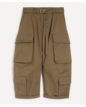 Acne Studios Twill Cargo Trousers - Natural