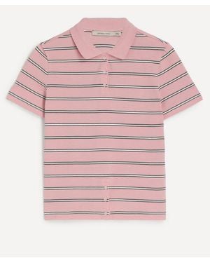 Paloma Wool Julieta Striped Polo - Pink