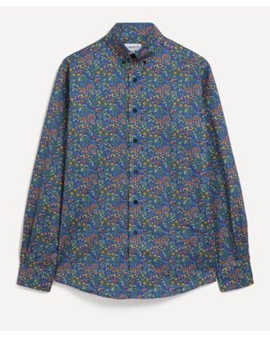 Liberty Catesby Cotton Twill Casual Button-down Shirt - Blue