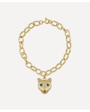 Anna + Nina Plated Show Cat Chain Bracelet - Metallic