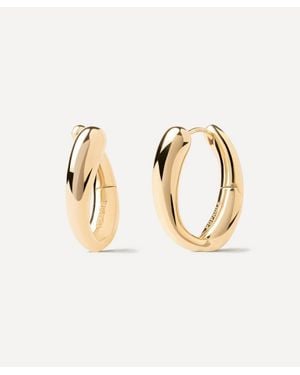 Pdpaola 18Ct-Plated Helix Hoop Earrings - Natural