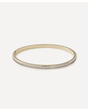 BY PARIAH 14Ct Classic Diamond Bangle Bracelet - White