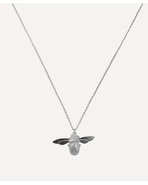 Alex Monroe Baby Bee Necklace - White