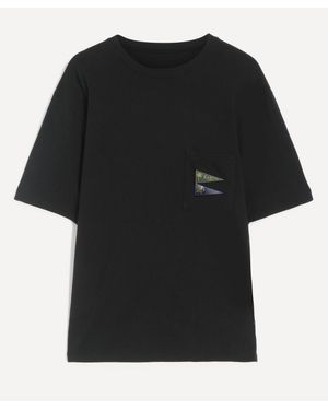 Kapital Pennant Embroidered Jersey T-Shirt - Black