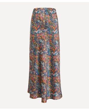 Liberty Faria Flowers Silk Slip Skirt - Multicolor