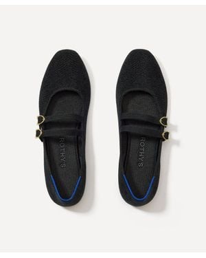 Rothy's Double Buckle Mary Janes - Black