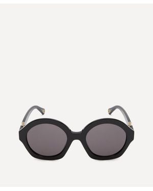 Chloé Chunky Oval Sunglasses - Black