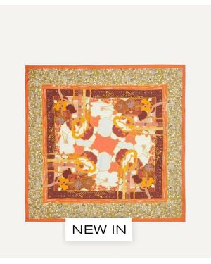 Liberty Prospect Vista Silk Scarf 90 - Orange